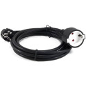 Cable alargador de alimentación 3go al3m/ cee7 macho - cee7 hembra/ 3m/ negro