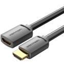 Cable alargador hdmi 4k vention ahcbh/ hdmi macho - hdmi hembra/ 2m/ negro