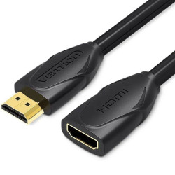 Cable alargador hdmi vention vaa-b06-b500/ hdmi macho - hdmi hembra/ 5m/ negro