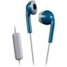 Auriculares jvc ha-f19m-ah/ con micrófono/ jack 3.5/ azules