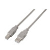 Cable usb 2.0 impresora aisens a101-0003/ usb tipo-b macho - usb macho/ hasta 2.5w/ 60mbps/ 3m/ beige