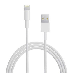 Cable usb lightning duracell usb5012w/ usb macho - lightning macho/ 1m/ blanco