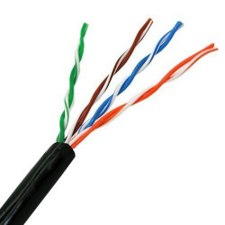 Bobina de cable rj45 para exteriores utp aisens a133-0213 cat.5e/ 305m/ impermeable/ negro