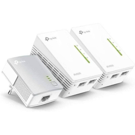 Adaptador powerline tplink wpa4220tkit 500mbps/ alcance 300m/ pack de 3