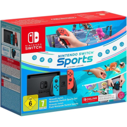 Nintendo switch + juego nintendo sports/ incluye base/ 2 mandos joy-con/ incluye cinta sports/ 3 meses suscripción