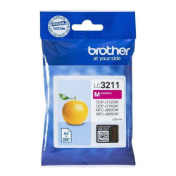 Cartucho de tinta original brother lc-3211m/ magenta