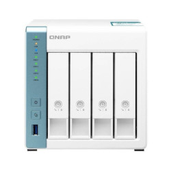 Nas qnap ts-431k/ 4 bahías 3.5'- 2.5'/ 1gb ddr3/ formato torre