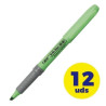 Caja de marcadores fluorescentes bic brite liner grip/ 12 unidades/ verdes