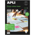 Papel fotográfico apli colour laser 11817/ din a4/ 160g/ 100 hojas/ brillante