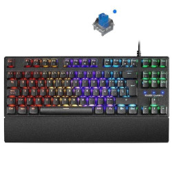 Teclado gaming mecánico mars gaming mkxtklbes/ switch azul