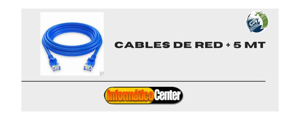 Cables de Red + 5 mt Conexiones de red a corta distancia-